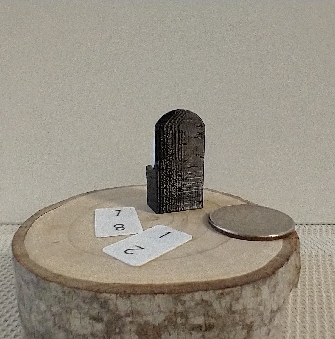 1:12 dollhouse miniature perpetual calendar Shuffle calendar in black holder box Table top calendar Desk calendar in modern settings PRICE is for EACH set