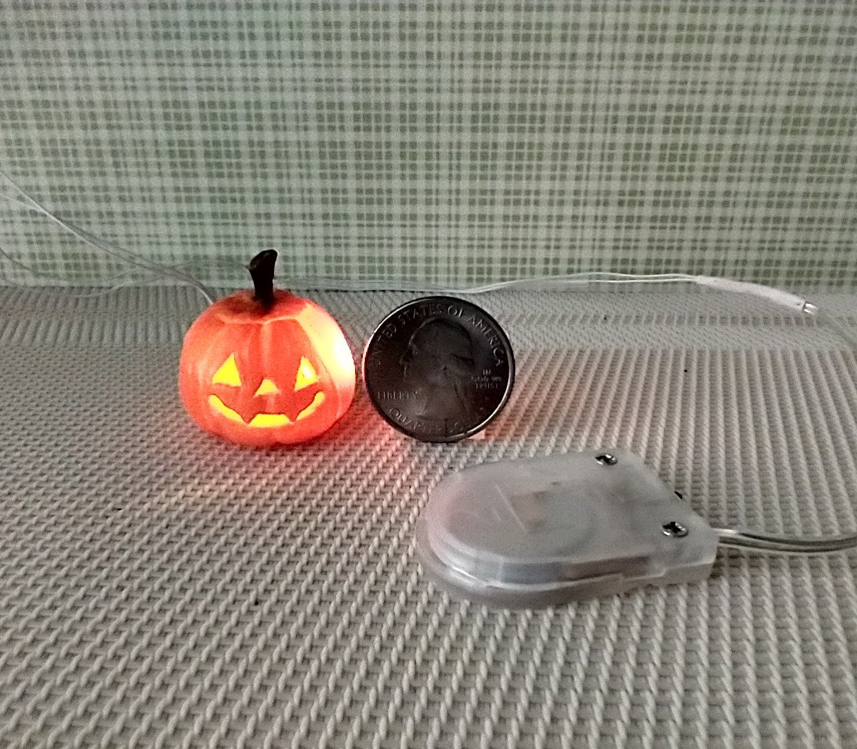 DIY supplies for making miniature lamps or projects with wired LED + battery pack with switch + heat shrink tubes + battery PRICE is for EACH set