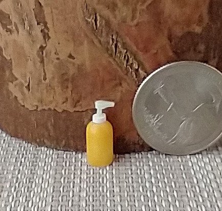 1:12 Dollhouse miniature hand soap or hand lotion Price is for EACH unit REF Orange