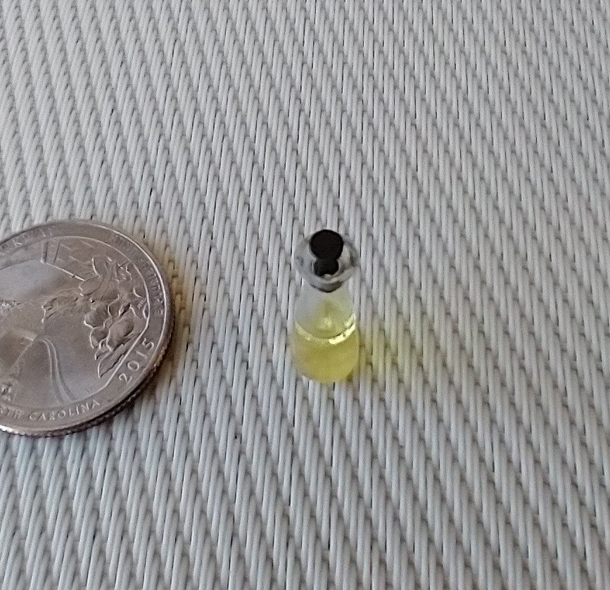 1:12 Dollhouse cooking oil dispenser Olive oil dispenser with black cap PRICE is for EACH