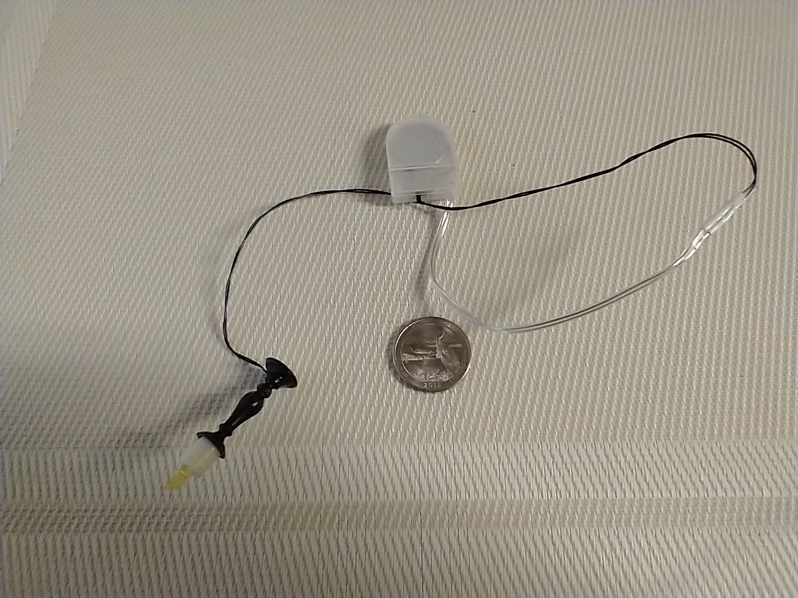 1:12 Dollhouse slender candlestick with flickering flame Battery operated light up candle battery operated candle REF Small