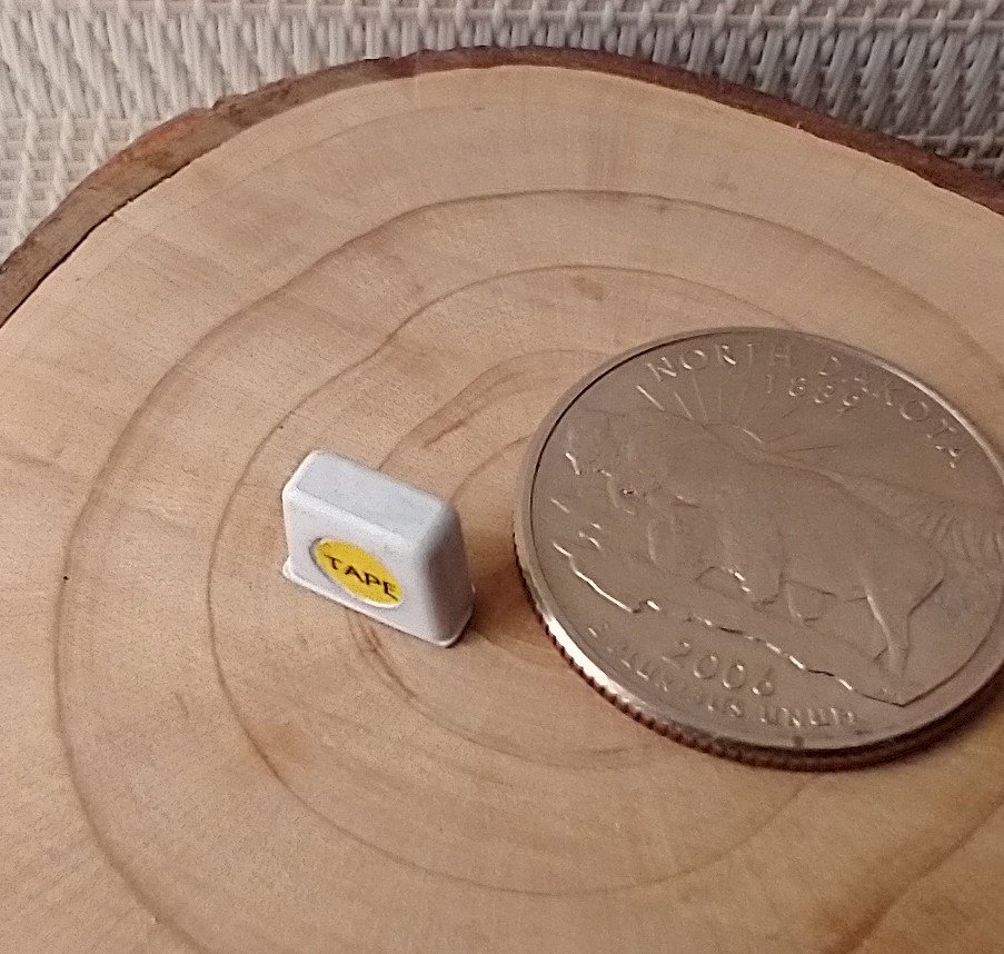 1:12 Dollhouse miniature tape measure for mini DIYer or garage workshop REF White Price is for EACH