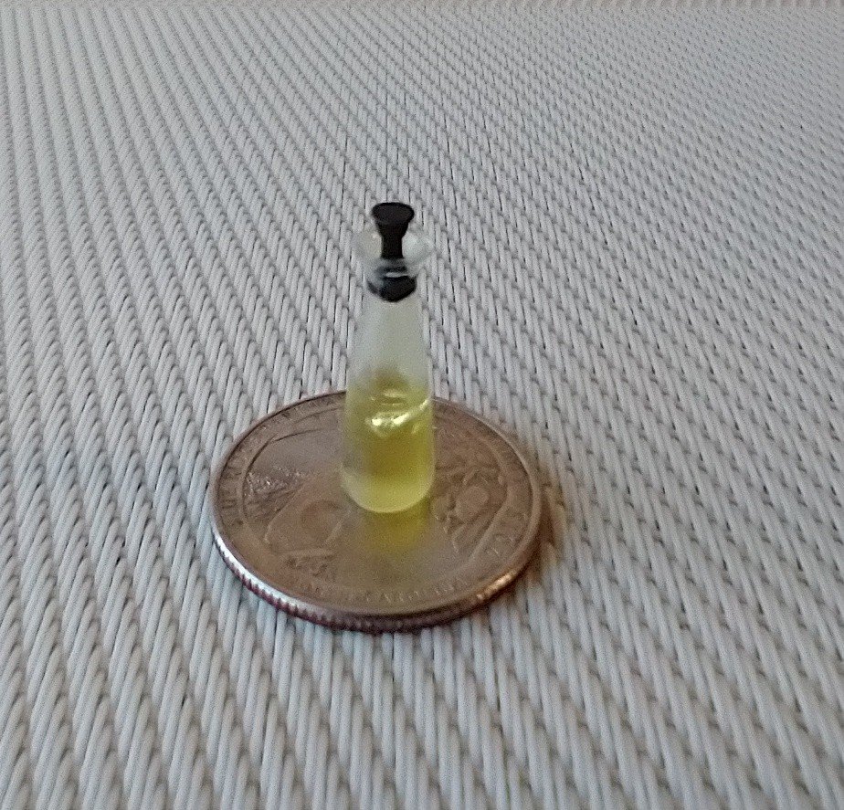 1:12 Dollhouse cooking oil dispenser Olive oil dispenser with black cap PRICE is for EACH