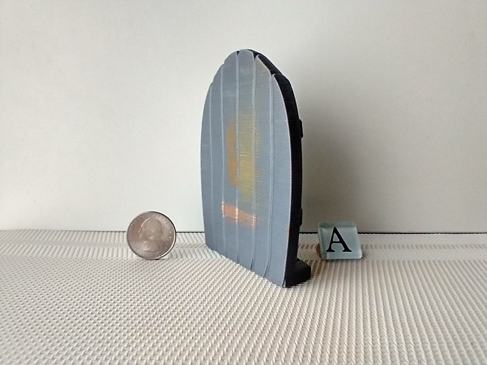 3D printed fairy door in PLA to be finished and decorated REF A