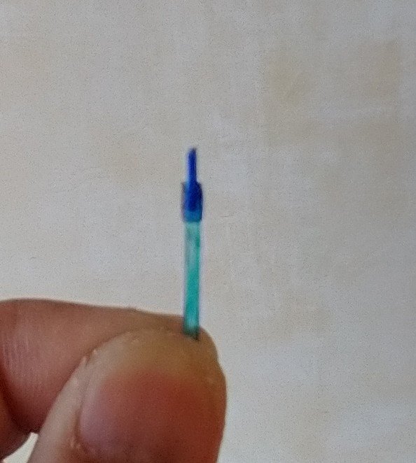 1:12 Dollhouse BBQ basting brush Faux silicone basting brush for kitchen or grilling REF Clear blue handle blue bristles PRICE is for EACH