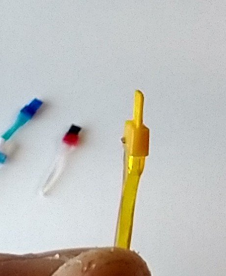 1:12 Dollhouse BBQ basting brush Faux silicone basting brush for kitchen or grilling REF Clear yellow PRICE is for EACH