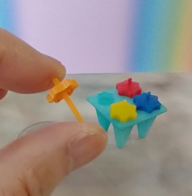 1:12 Dollhouse miniature popsicle mold set or ice pop mold  REF Cone-shaped