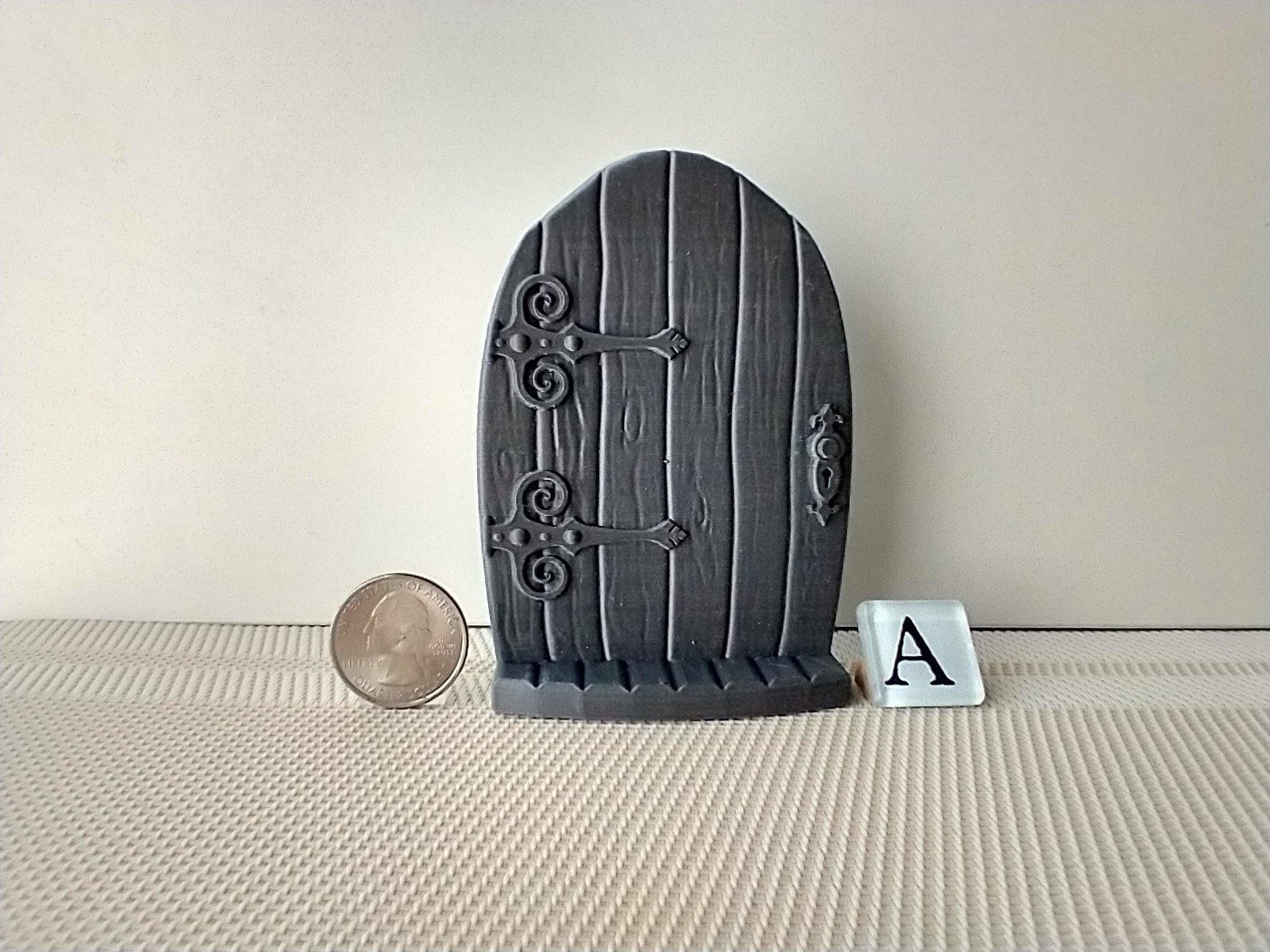 3D printed fairy door in PLA to be finished and decorated REF A