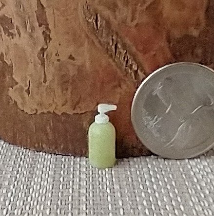 1:12 Dollhouse miniature hand soap or hand lotion Price is for EACH unit REF Light green