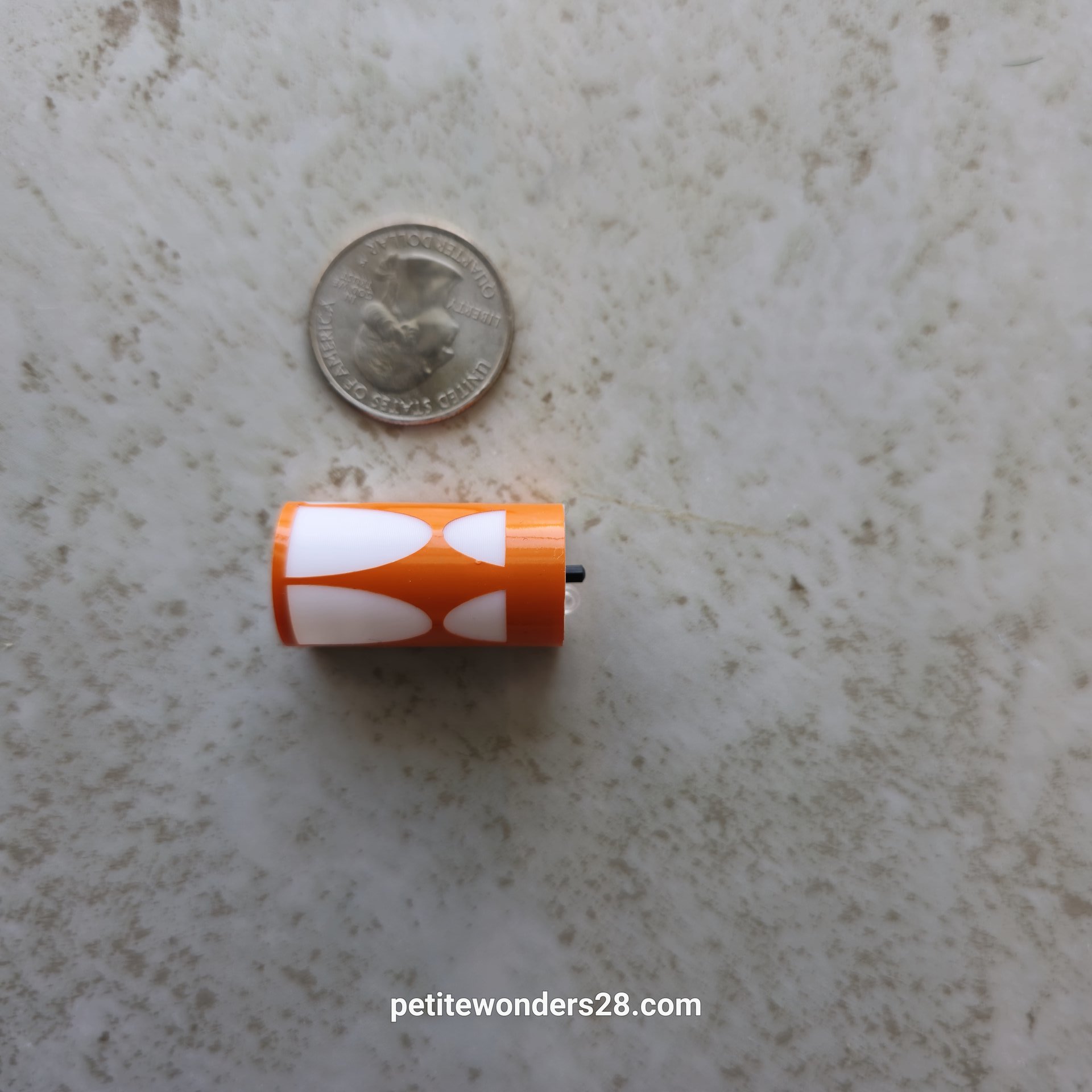 1:12 Dollhouse miniature MCM themed wall light or wall sconce powered by a balloon light Price is for EACH unit REF Orange