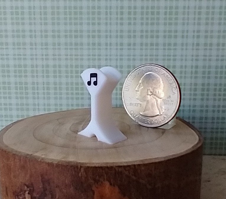 1:12 scale dollhouse headphone STAND Color: white