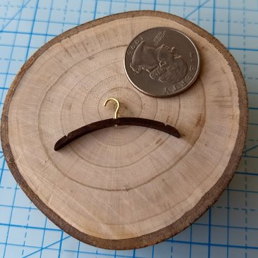 1:12 Dollhouse walnut wood hangers retro style Wood clothes hangers Price varies depending on quantity