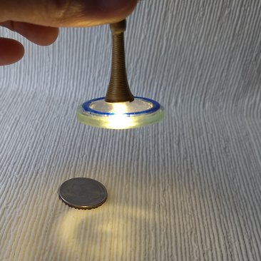 1:12 dollhouse battery operated space age inspired ceiling light Mid-century style spaceship pendant light