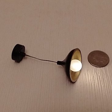 1:12 dollhouse black pendant light Industrial style Farmhouse accent ceiling light Minimalist ceiling light