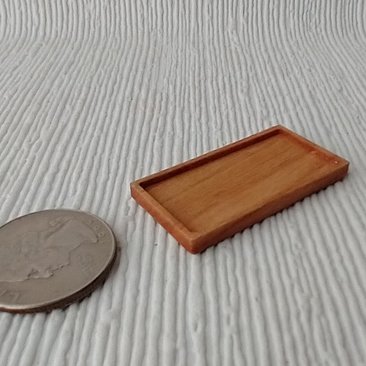 RESERVED 1:12 solid cherry wood tea tray Serving tray Japanese or Chinese tea table accessory