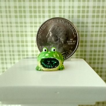 1:12 Dollhouse miniature kitchen frog scrubby holder or sponge holder