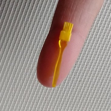 1:12 Dollhouse BBQ basting brush Faux silicone basting brush for kitchen or grilling REF Clear yellow PRICE is for EACH