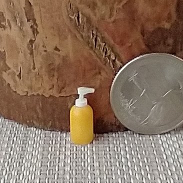 1:12 Dollhouse miniature hand soap or hand lotion Price is for EACH unit REF Orange