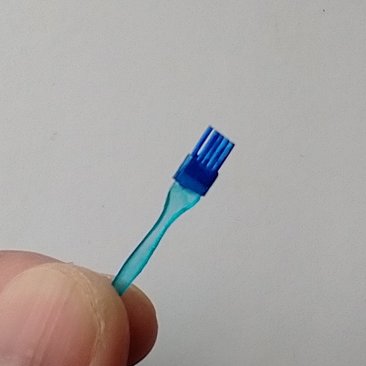 1:12 Dollhouse BBQ basting brush Faux silicone basting brush for kitchen or grilling REF Clear blue handle blue bristles PRICE is for EACH