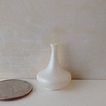 1:12 miniature white bell-shaped vase for mini home decor  Price is for EACH