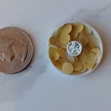 1:12 Dollhouse miniature potato chips in dip platter
