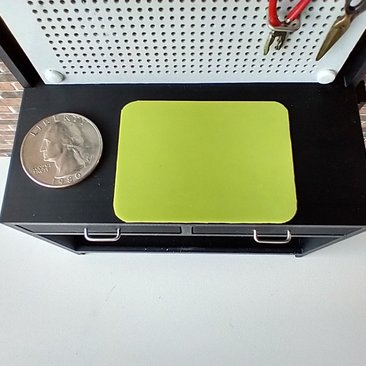 1:12 dollhouse miniature silicone mat for crafts - gluing pouring epoxy resin painting etc. Price is for ONE unit, REF Neon green / yellow