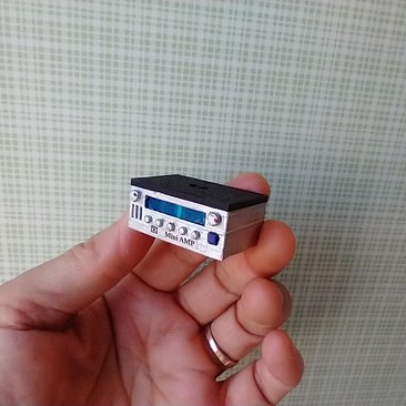 1:12 scale dollhouse audio amplifier REF Without Blue LED light