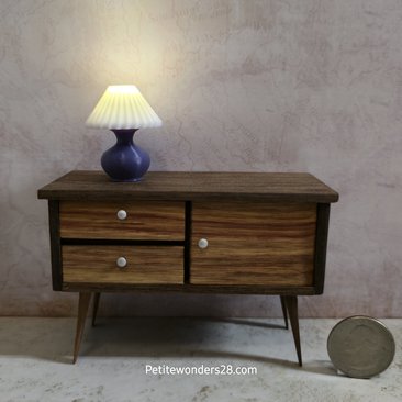 1:12 dollhouse table lamp Battery operated table lamp no external wires Price is for EACH REF Purple