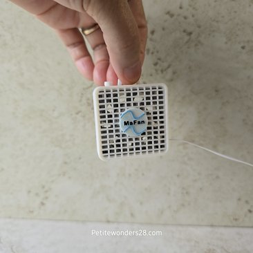1:12 Dollhouse miniature box fan with real fan motor REF White