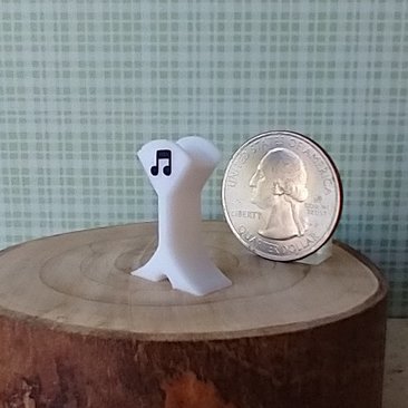 1:12 scale dollhouse headphone STAND Color: white